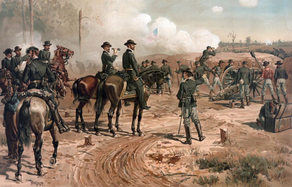 Painting of the Battle of Atlanta