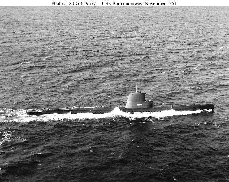 USS Barb (SS-220) at sea