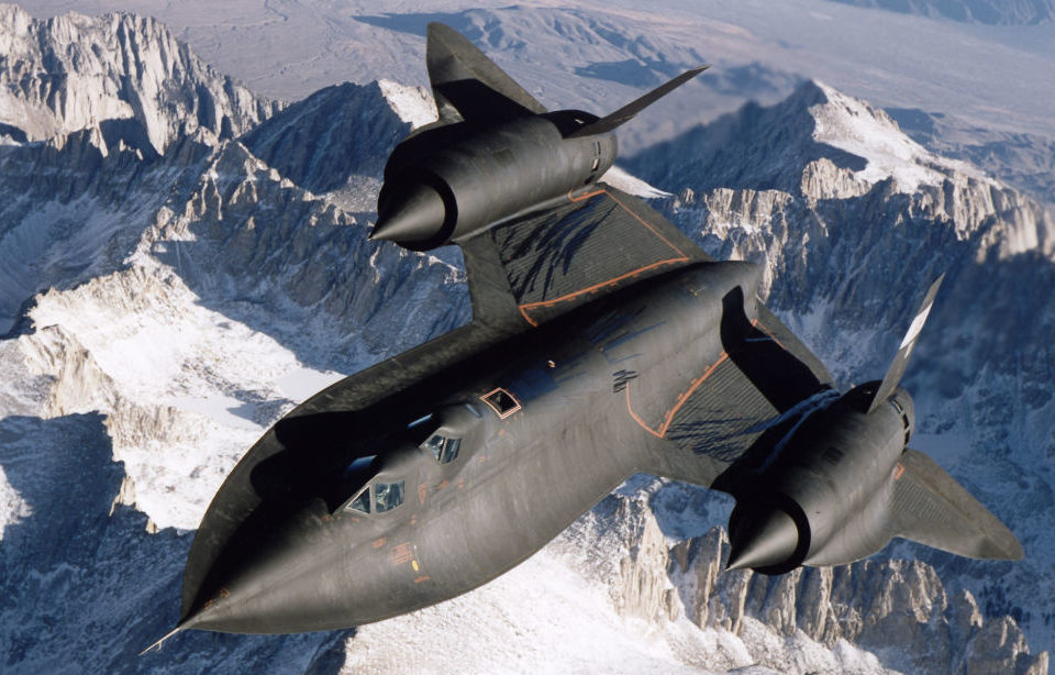 SR-71 Blackbird in flight