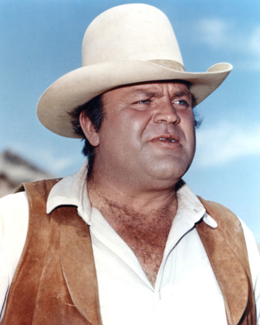 Dan Blocker dressed in Western attire