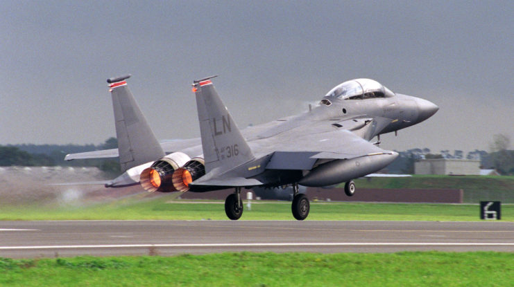 F-15E Eagle taking off