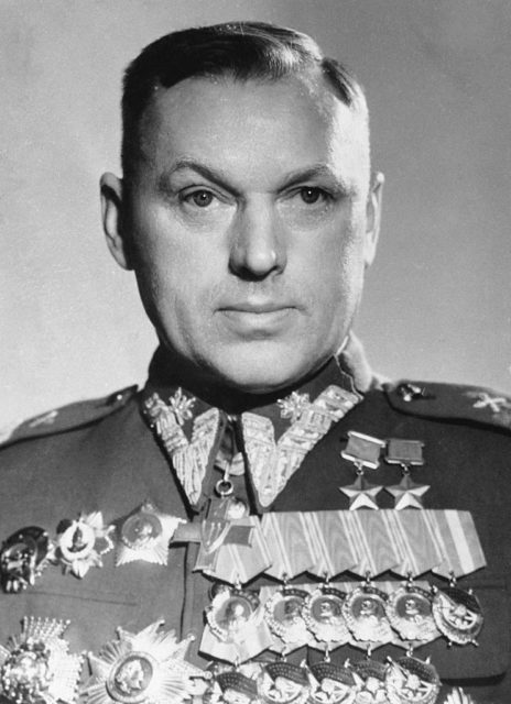 Military portrait of Konstantin Rokossovsky