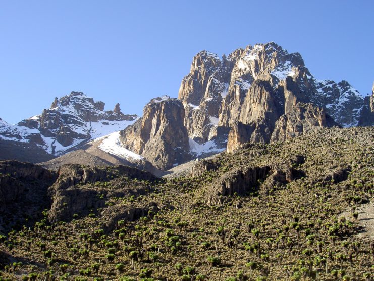 Central peaks of Mount Kenya 