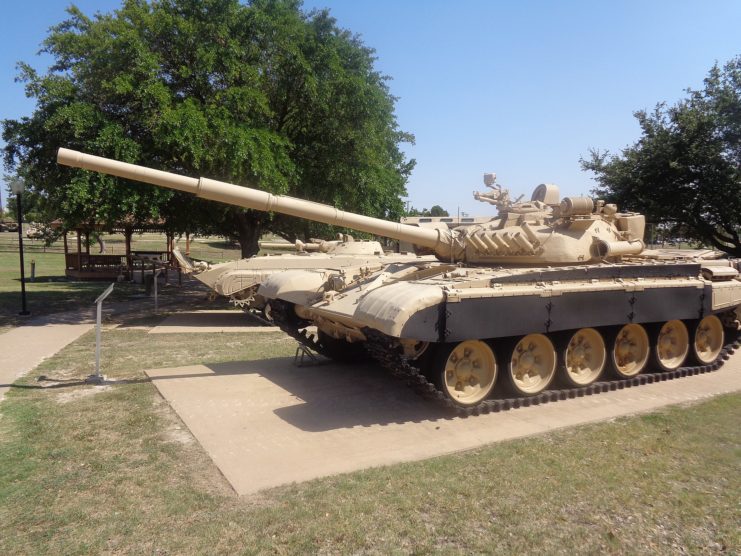 A Lion of Babylon tank on display