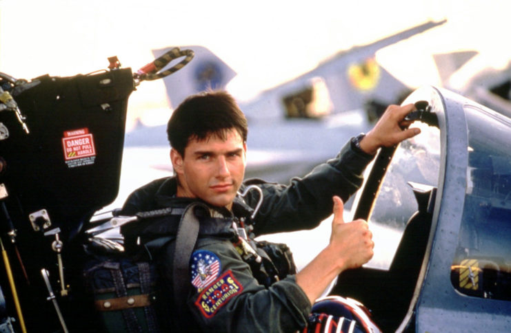Tom Cruise as Lt. Pete "Maverick" Mitchell in 'Top Gun'