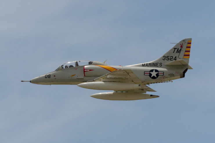 Douglas A-4 Skyhawk in flight