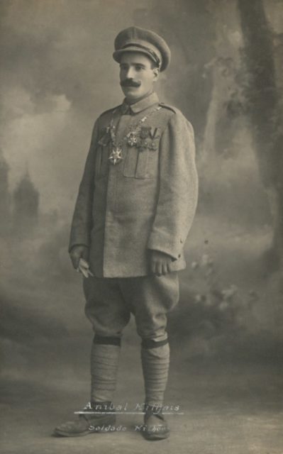 Military portrait of Aníbal Augustus Milhais