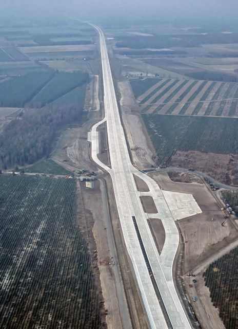 Aerial view of Autobahn A29