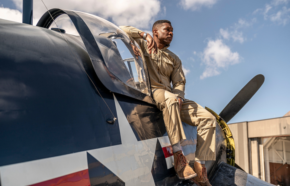 Jonathan Majors as Jesse L. Brown in 'Devotion'