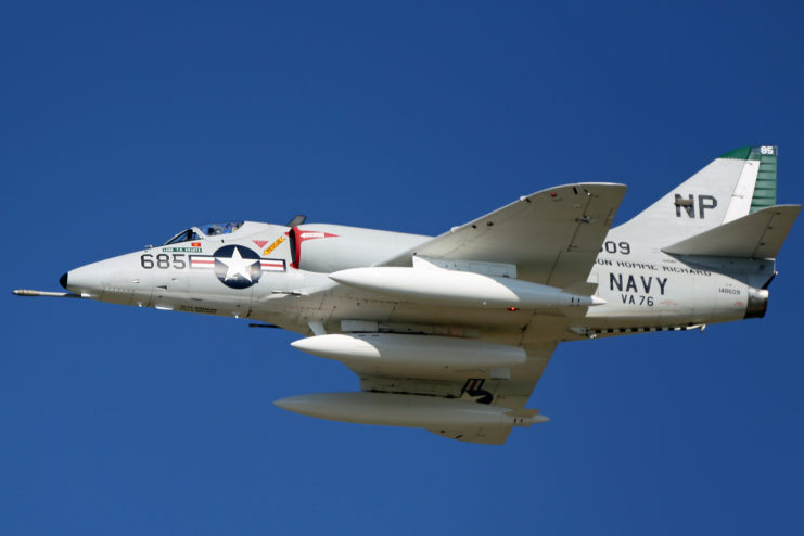 Douglas A-4 Skyhawk in flight