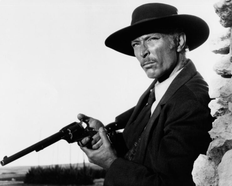 Lee Van Cleef as Col. Douglas Mortimer in 'For a Few More Dollars'