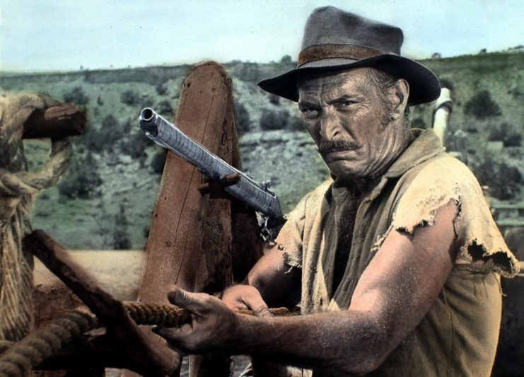 Lee Van Cleef in character