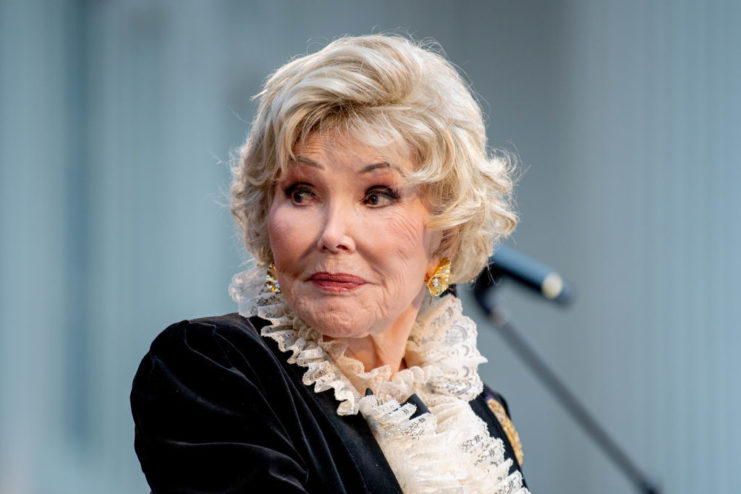 Joanne Herring looking over her shoulder