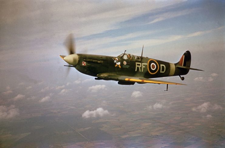 Supermarine Spitfire in flight