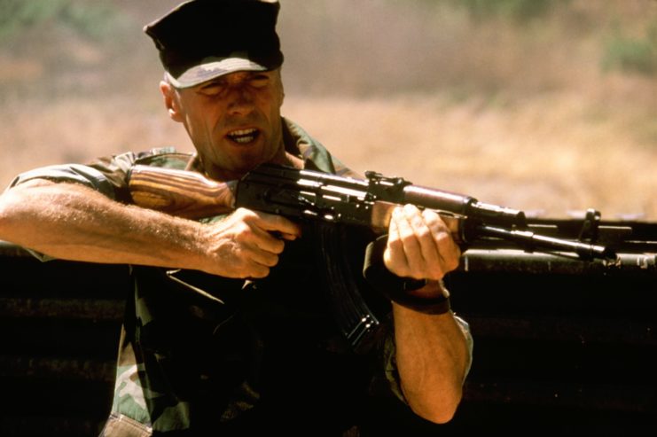 Clint Eastwood as Gunnery Sgt. Tom Highway in 'Heartbreak Ridge'