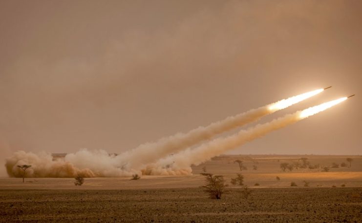 M142 HIMARS being fired