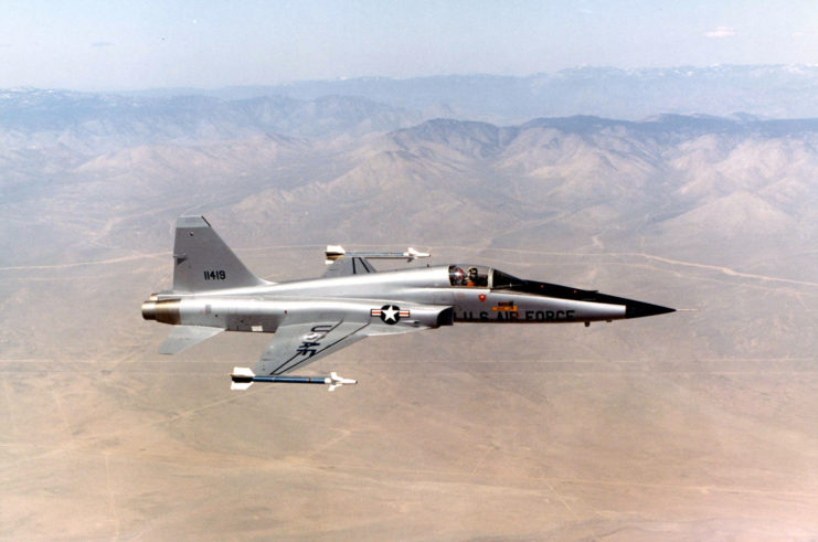 Northrop F-5E in flight