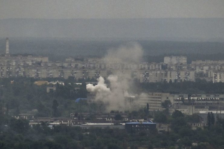Explosion in the middle of the city of Severodonetsk