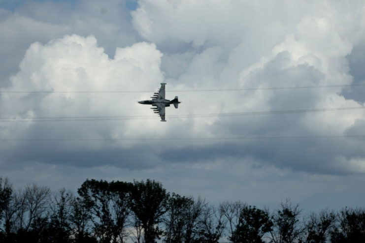 Ukrainian Sukhoi Su-25 in flight