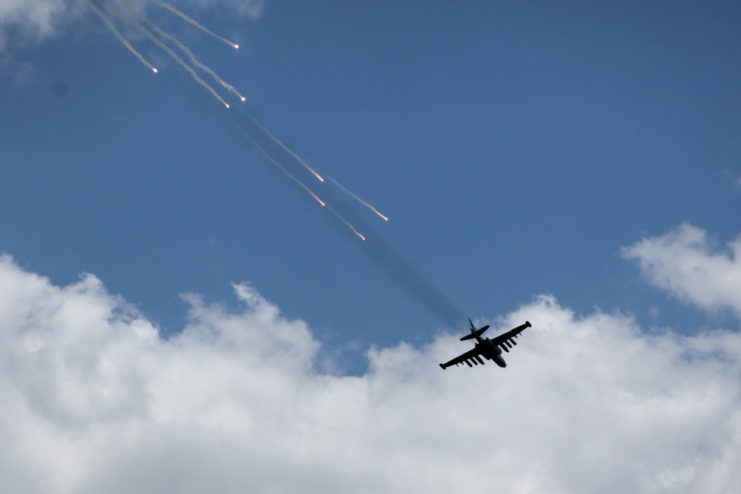 Ukrainian Sukhoi Su-25 in flight