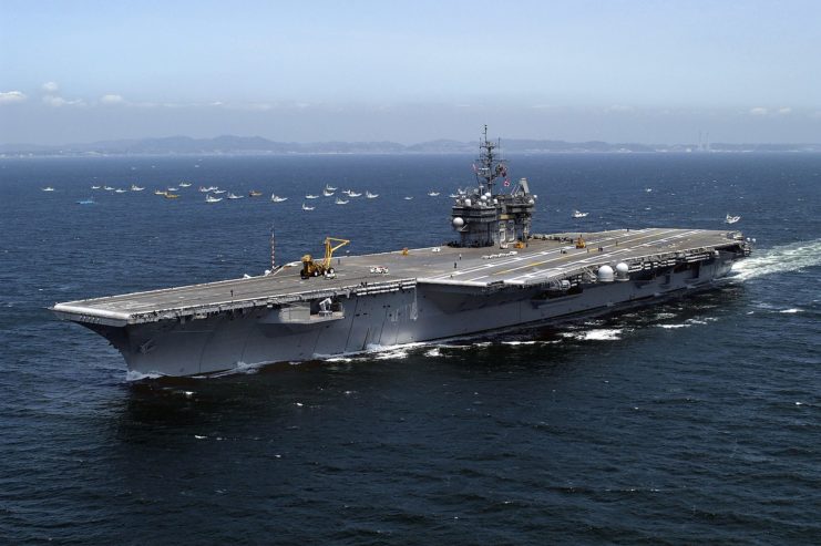 USS Kitty Hawk (CV-63) at sea