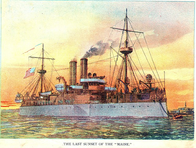 Drawing of the USS Maine (1889)