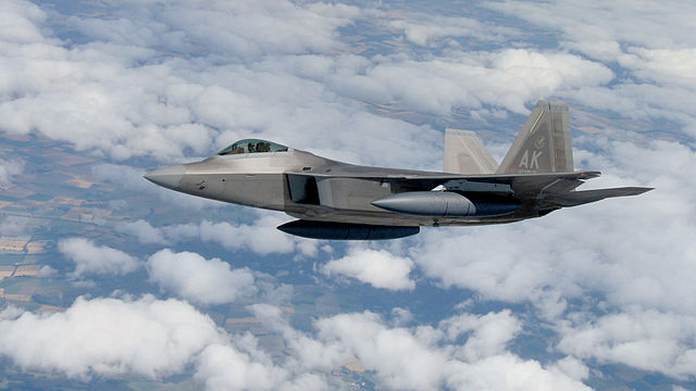 Lockheed Martin F-22 Raptor in flight