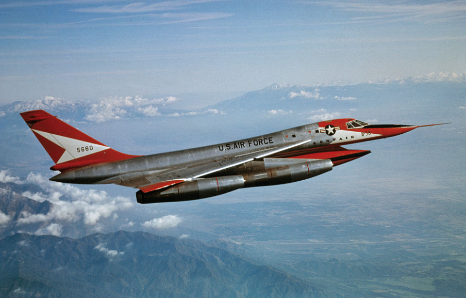 Convair B-58 Hustler in flight