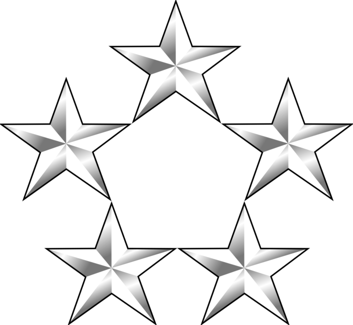 Five-star general and fleet admiral insignia