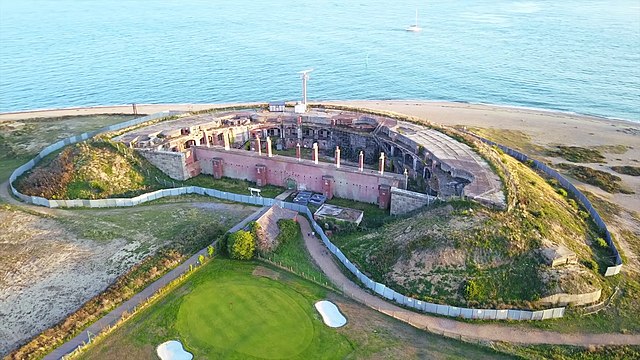 Aerial view of Fort Gilkicker