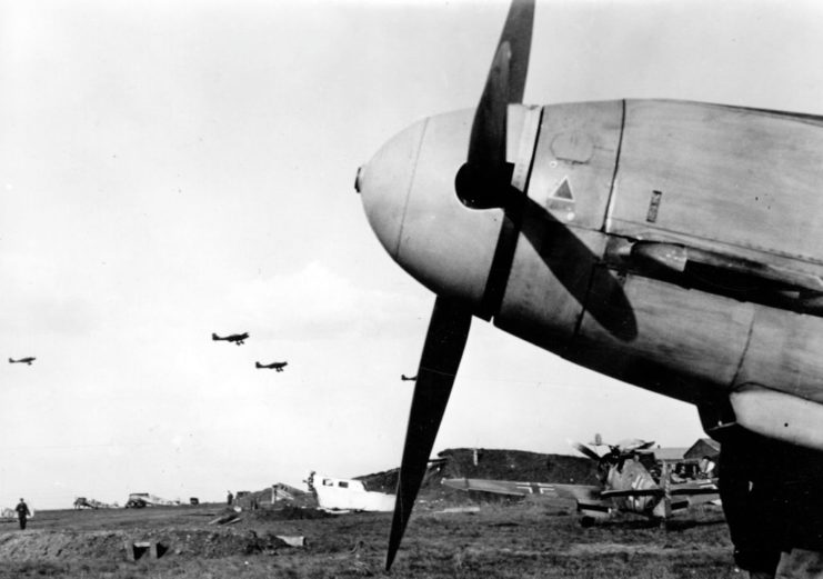 Propellor on a German aircraft