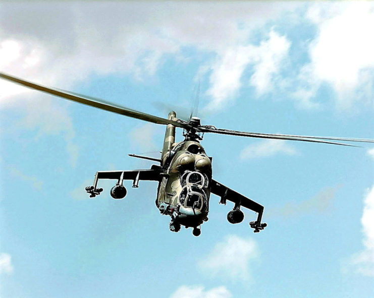 Mil Mi-24 Hind in flight
