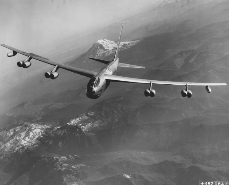 Boeing B-52 Stratofortress in flight