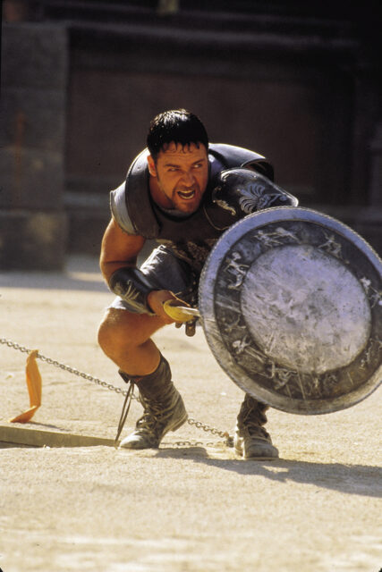 Russell Crowe as Maximus Decimus Meridius in 'Gladiator'