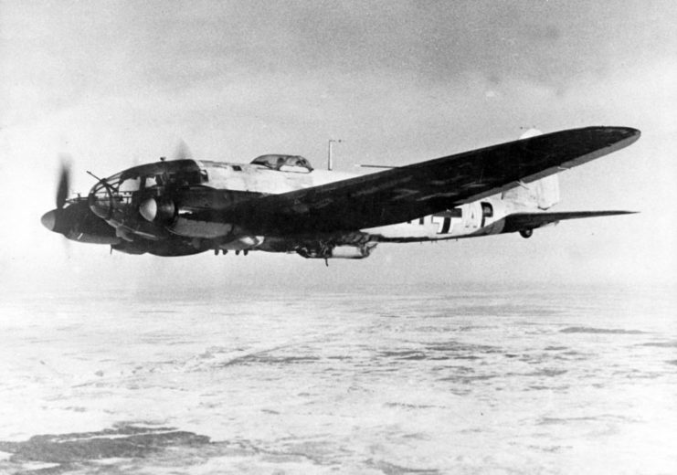 Heinkel He 111 in flight