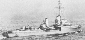German destroyer Z1 Leberecht Maass at sea