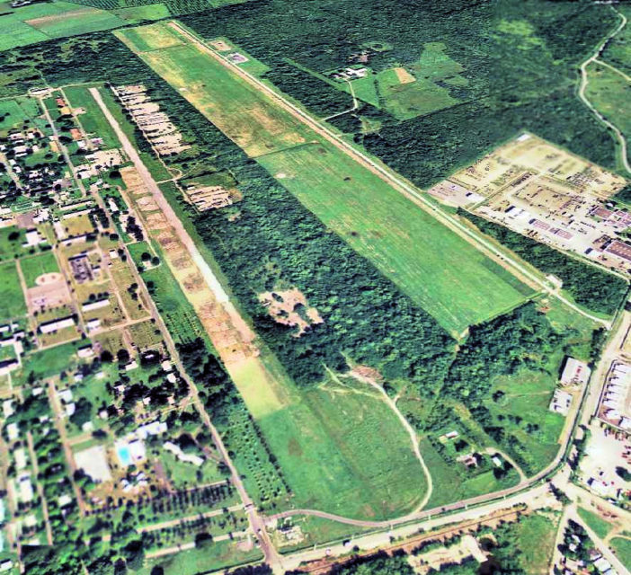 Aerial view of Losey Army Airfield