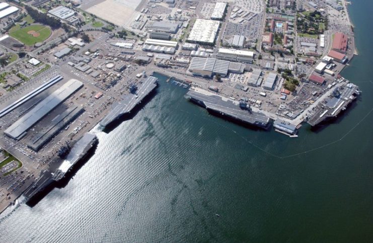 Aerial view of Naval Air Station North Island