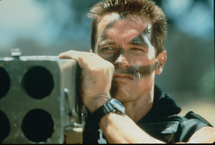 Arnold Schwarznegger as John Matrix in 'Commando'