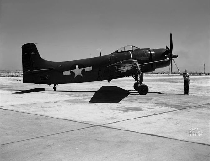 One of the original prototypes of the Skyraider developed by Douglas