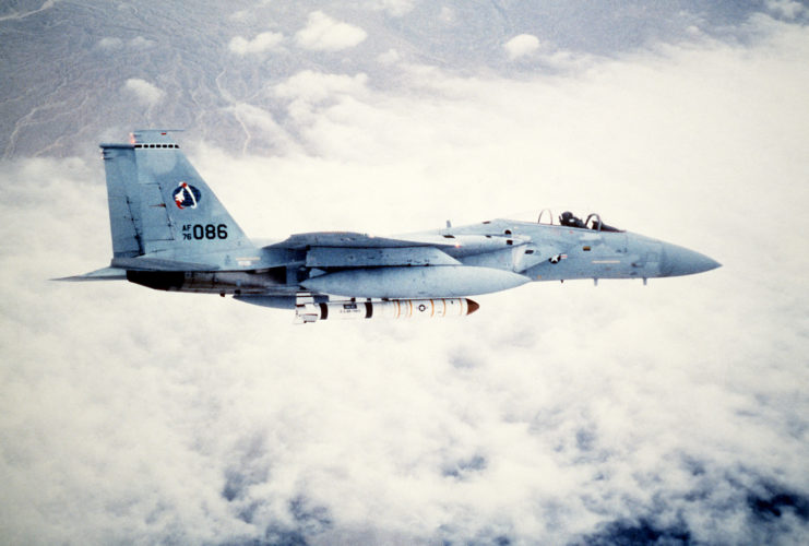 McDonnell Douglas F-15 Eagle carrying an ASM-135 ASAT