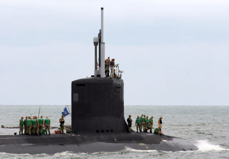 USS Indiana (SSN-789) at sea