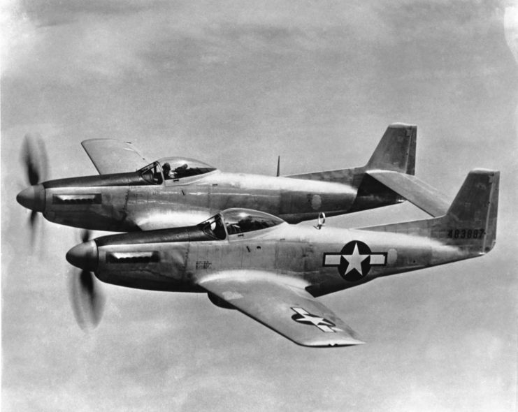 North American P-82 Twin Mustang in flight