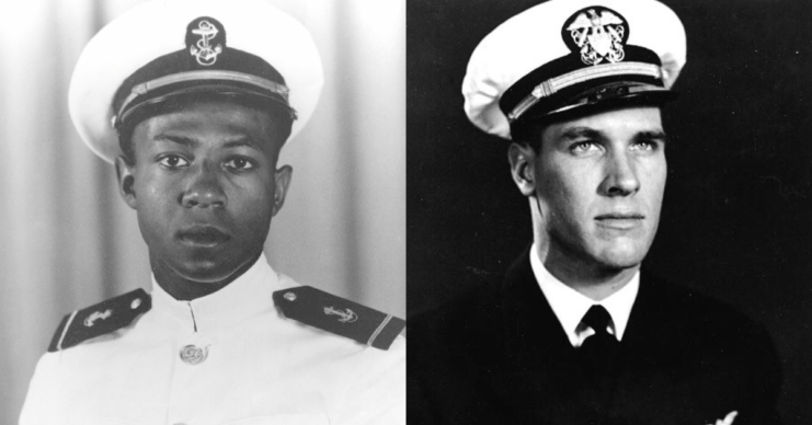 Military portrait of Jesse Brown + Military portrait of Thomas Hudner