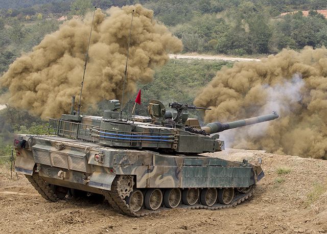 K2 Black Panther driving along a dirt road