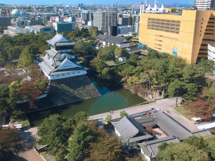Aerial view of Kokura Castle