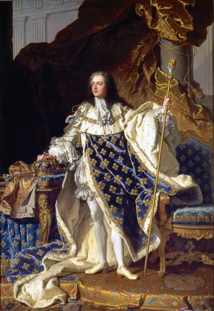 Artist's portrait of King Louis XV