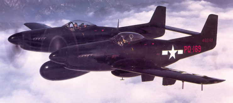 North American P-82 Twin Mustang in Flight