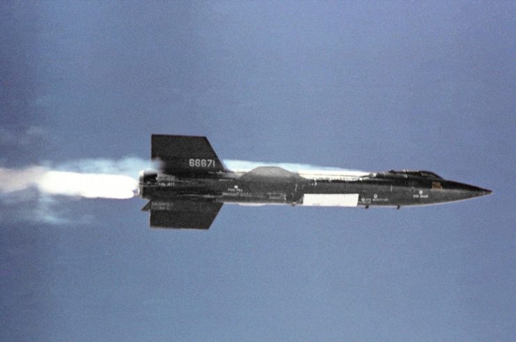 North American X-15 in flight