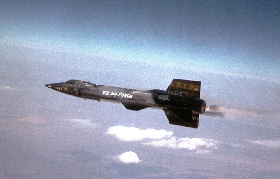 North American X-15 in flight